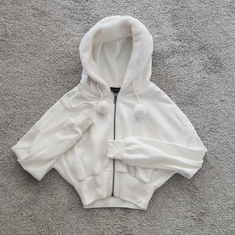 Cozy White Kids Hoodie